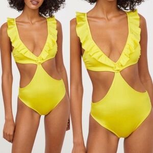 Ruffle Cutout Swimsuit